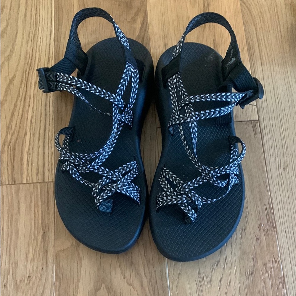 Chaco Black and White Sandals